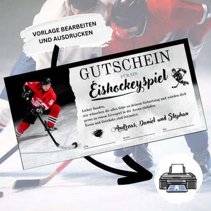 Gutschein - Eishockey Spiel Erlebnisgutschein - eCARD4you