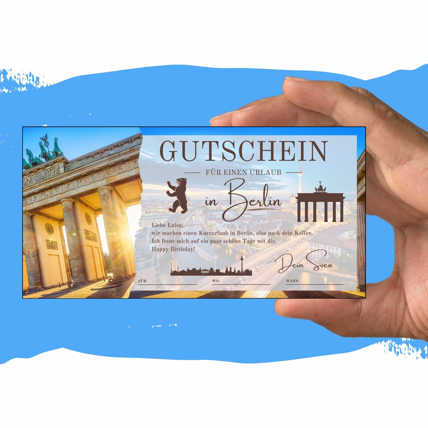 Gutschein - Städtetrip Berlin Reisegutschein