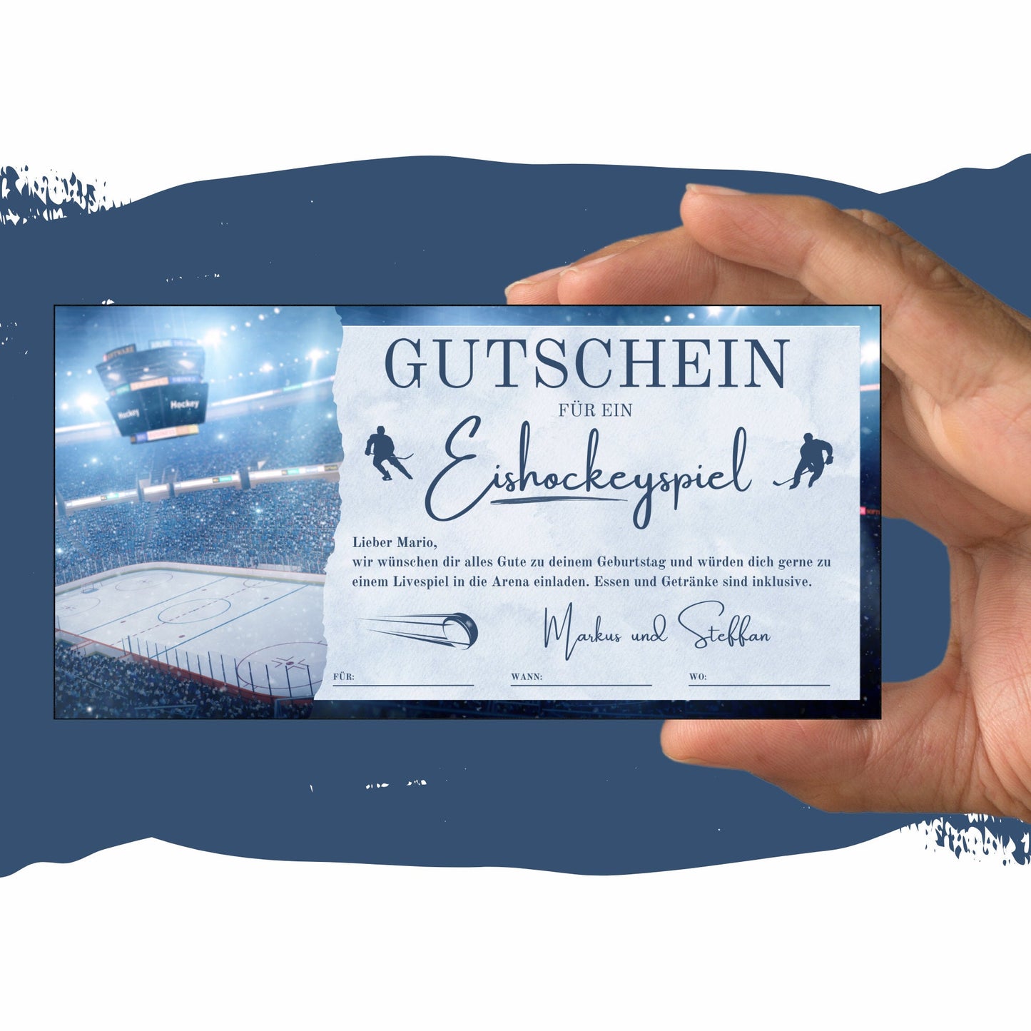 Gutschein - Eishockey Spiel Erlebnisgutschein