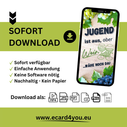 eCARD - Weinfest Geburtstagparty Einladung