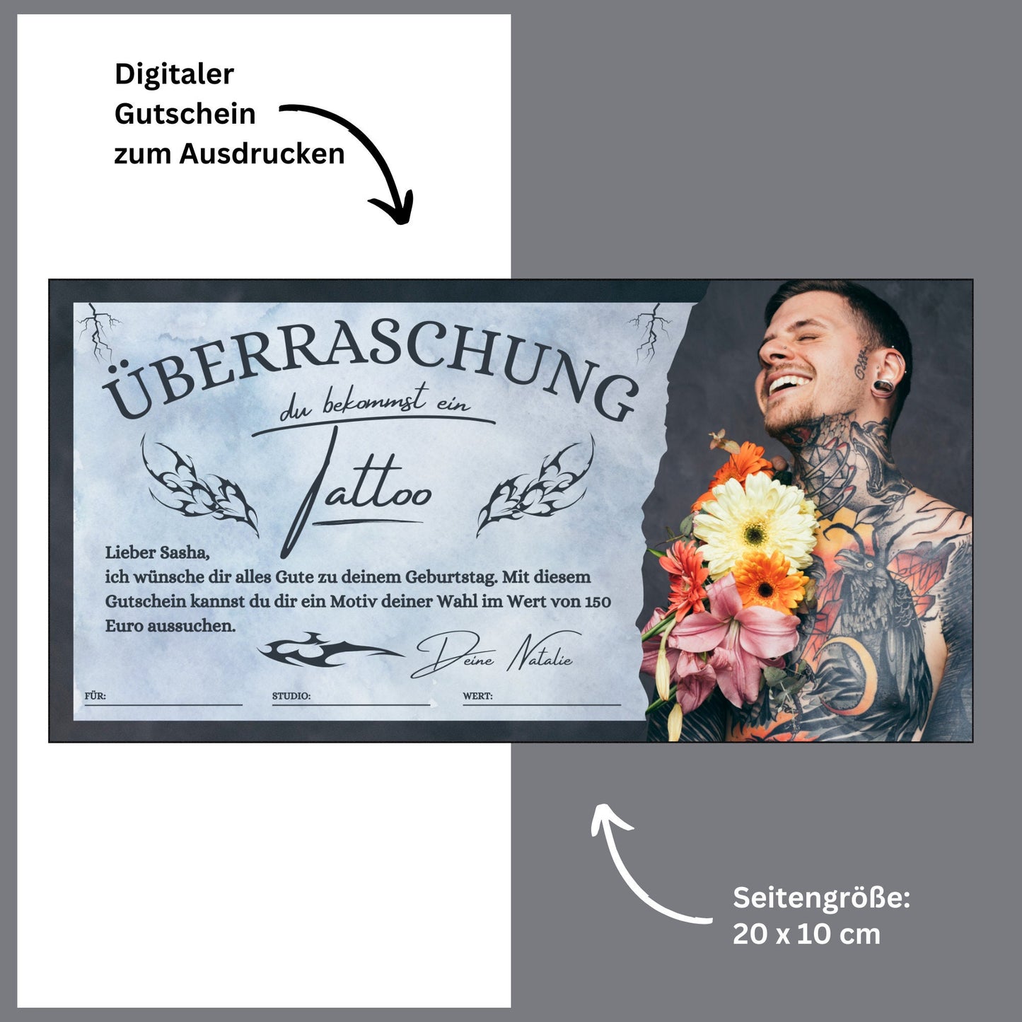 Gutschein - Tattoo Studio Geschenkgutschein