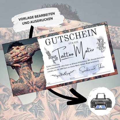 Gutschein - Tattoo Studio Geschenkgutschein