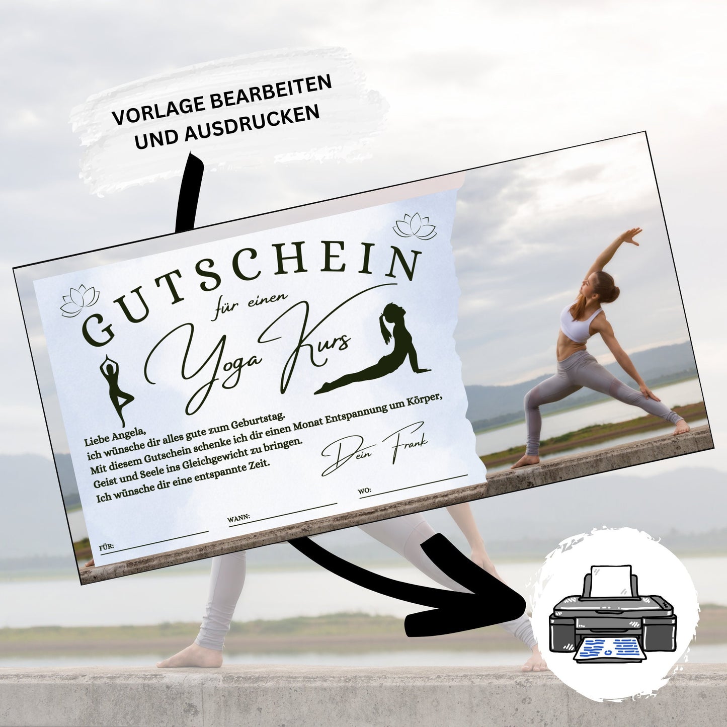 Gutschein - Entspannungskurs Yoga Geschenkgutschein