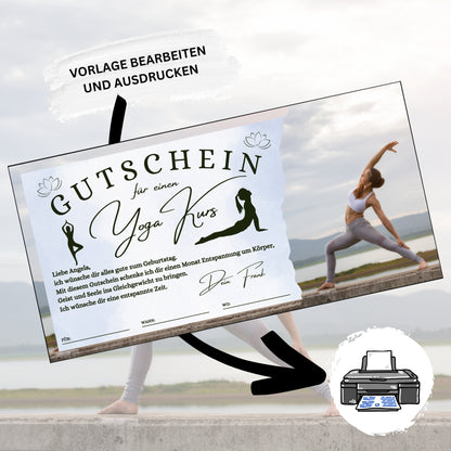 Gutschein - Entspannungskurs Yoga Geschenkgutschein