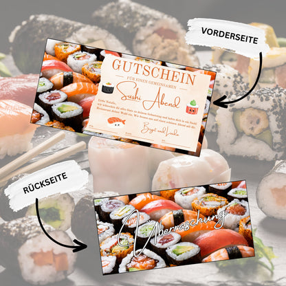 Gutschein - Sushi Essen Geschenkgutschein