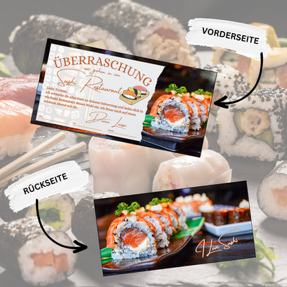 Gutschein - Sushi Essen Geschenkgutschein