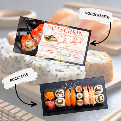 Gutschein - Sushi Essen Geschenkgutschein