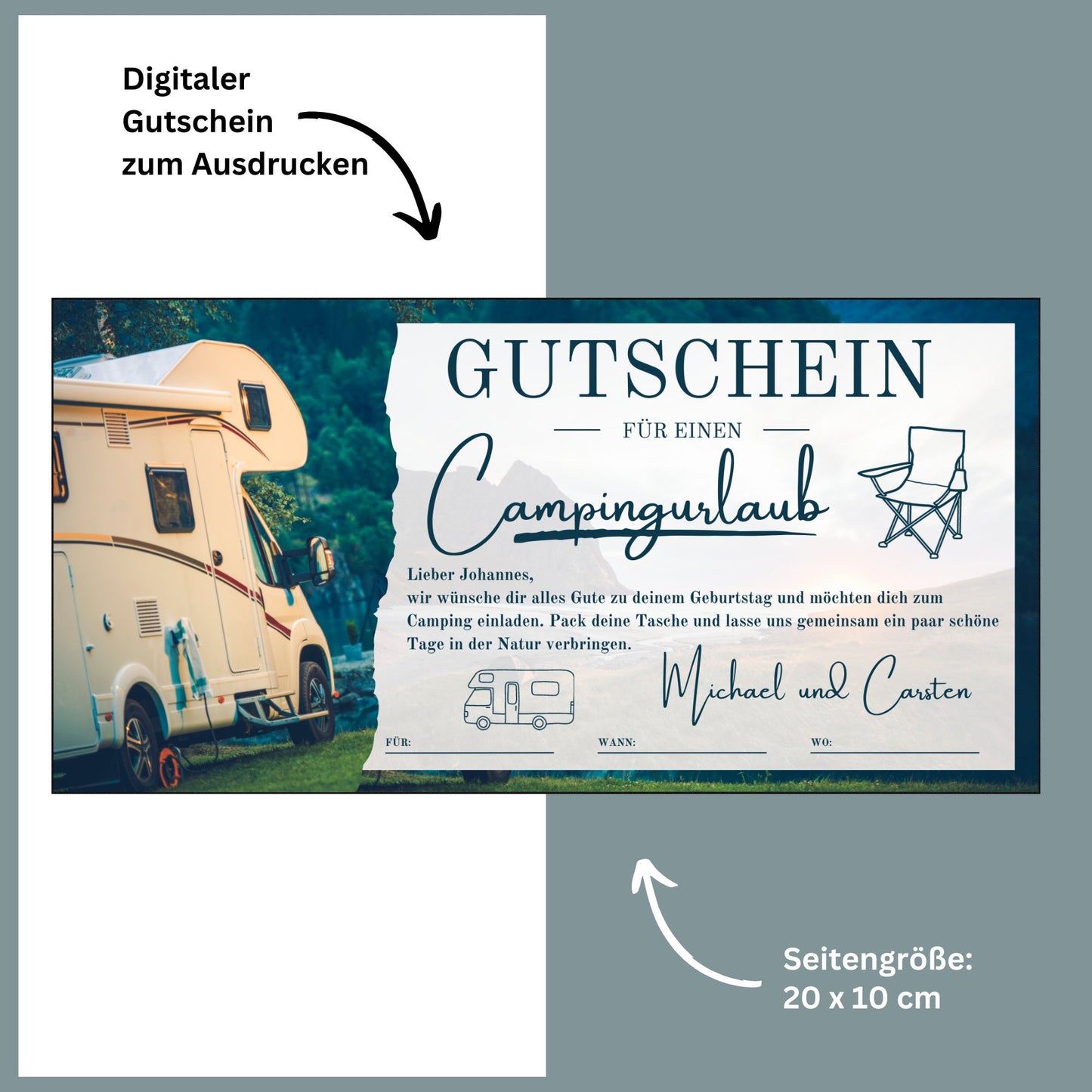 Gutschein - Campingtrip Erlebnisgutschein