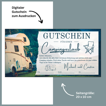 Gutschein - Campingtrip Erlebnisgutschein