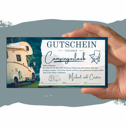 Gutschein - Campingtrip Erlebnisgutschein