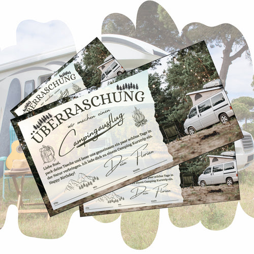 Gutschein - Campingtrip Erlebnisgutschein