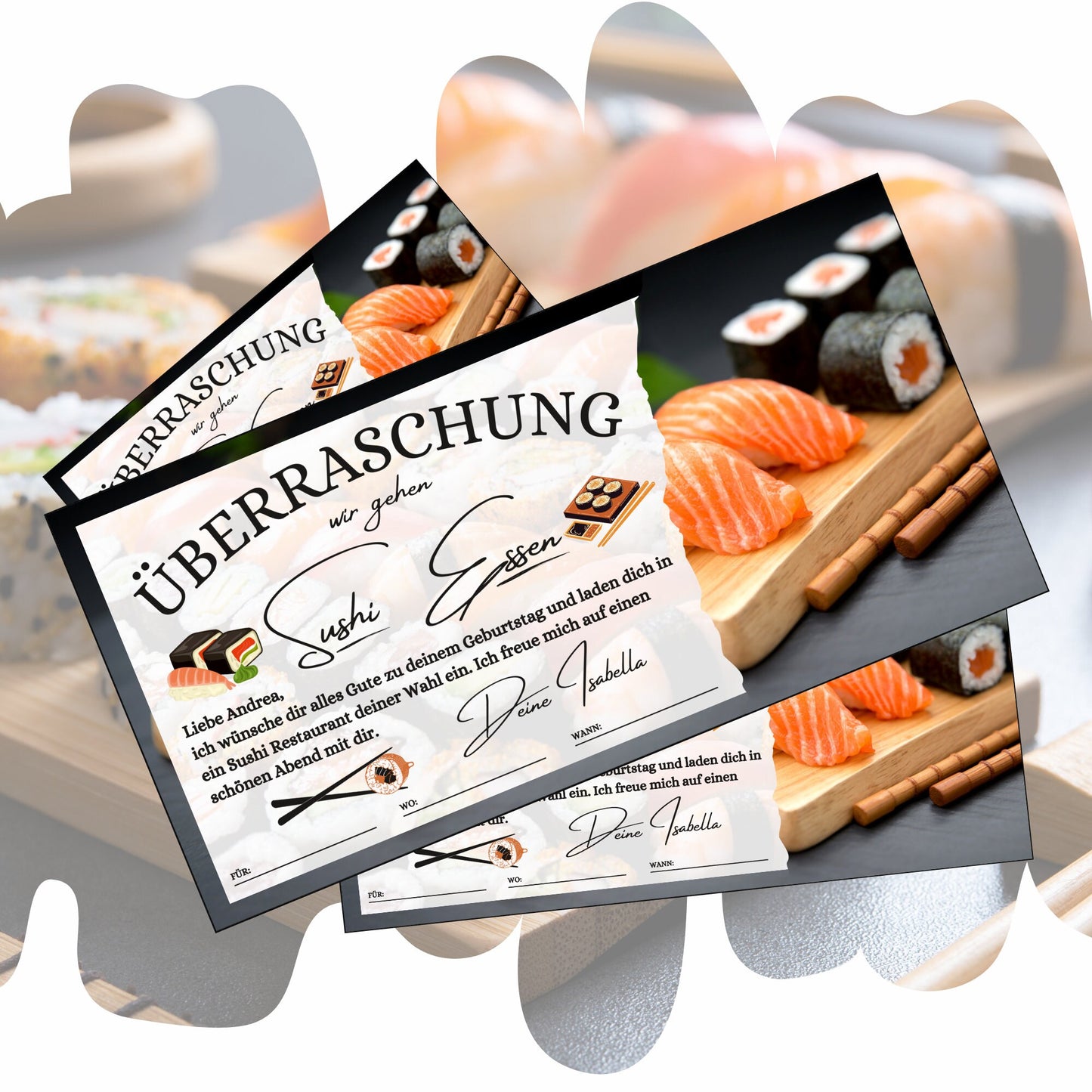 Gutschein - Sushi Essen Geschenkgutschein