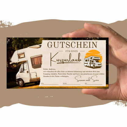 Gutschein - Campingtrip Erlebnisgutschein