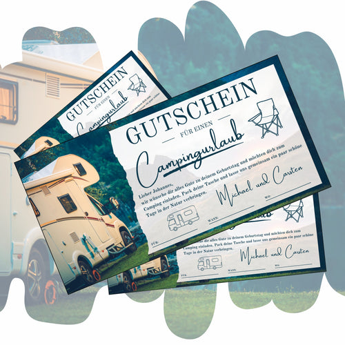 Gutschein - Campingtrip Erlebnisgutschein