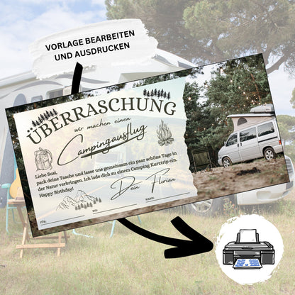 Gutschein - Campingtrip Erlebnisgutschein