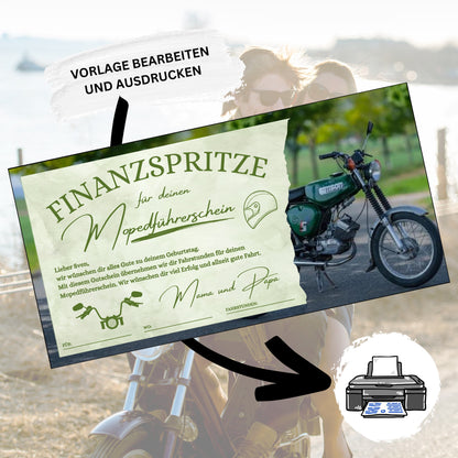 Gutschein - Moped Führerschein Geschenkgutschein