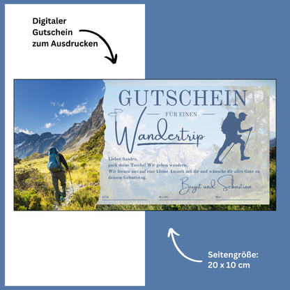 Gutschein - Wanderung Wandertrip Wandergutschein