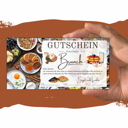 Gutschein - Brunch Frühstück Geschenkgutschein