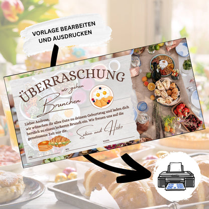 Gutschein - Brunch Frühstück Geschenkgutschein