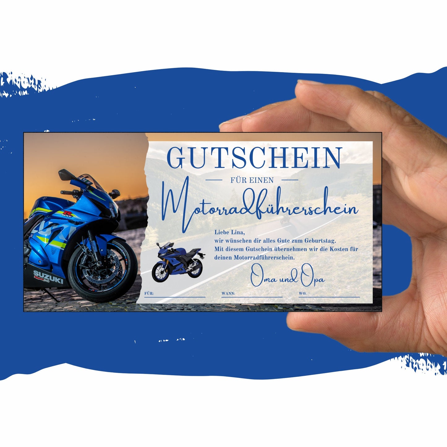 Gutschein - Motorrad Führerschein