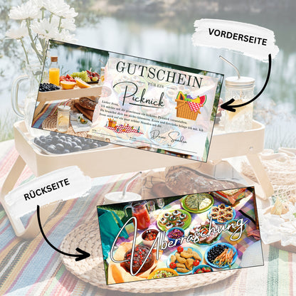 Gutschein - Picknick Geschenkkarte Geburtstag