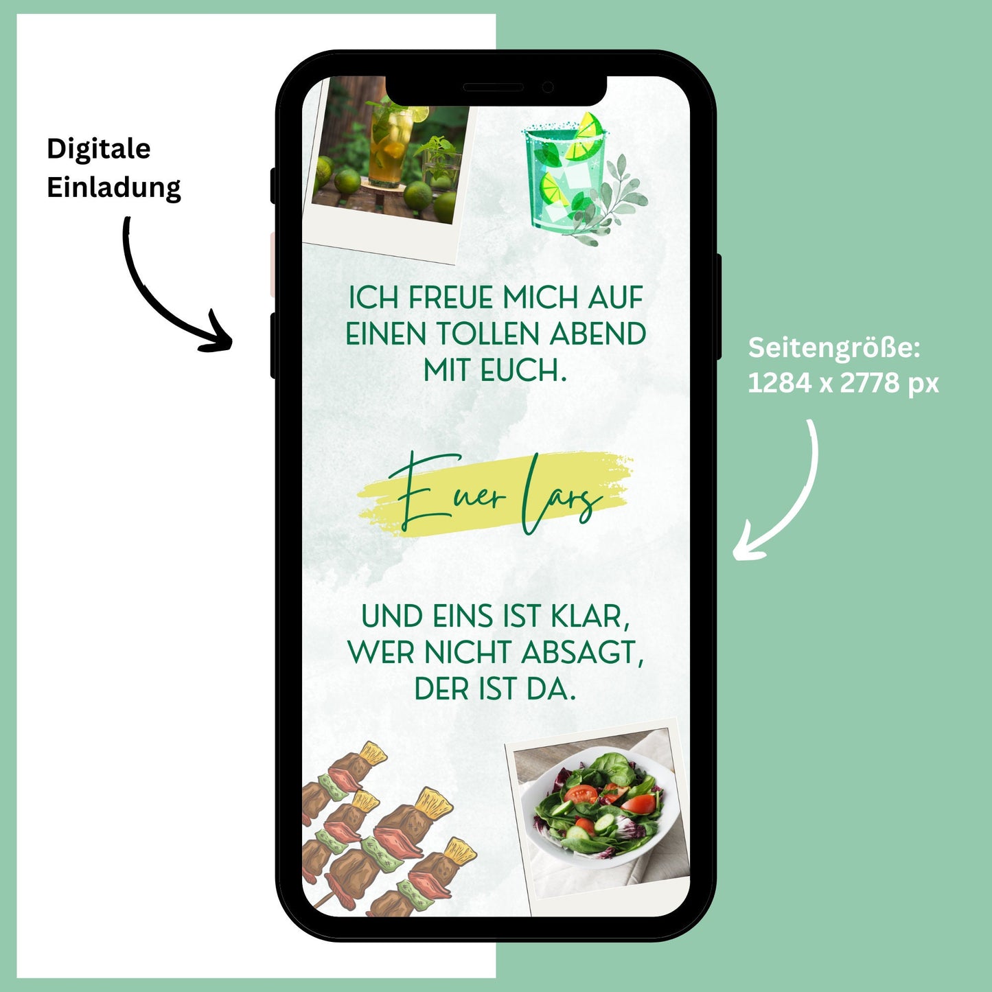 eCARD - Einladung Gartenparty Grillparty Geburtstag