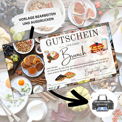 Gutschein - Brunch Frühstück Geschenkgutschein