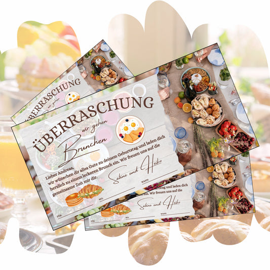 Gutschein - Brunch Frühstück Geschenkgutschein