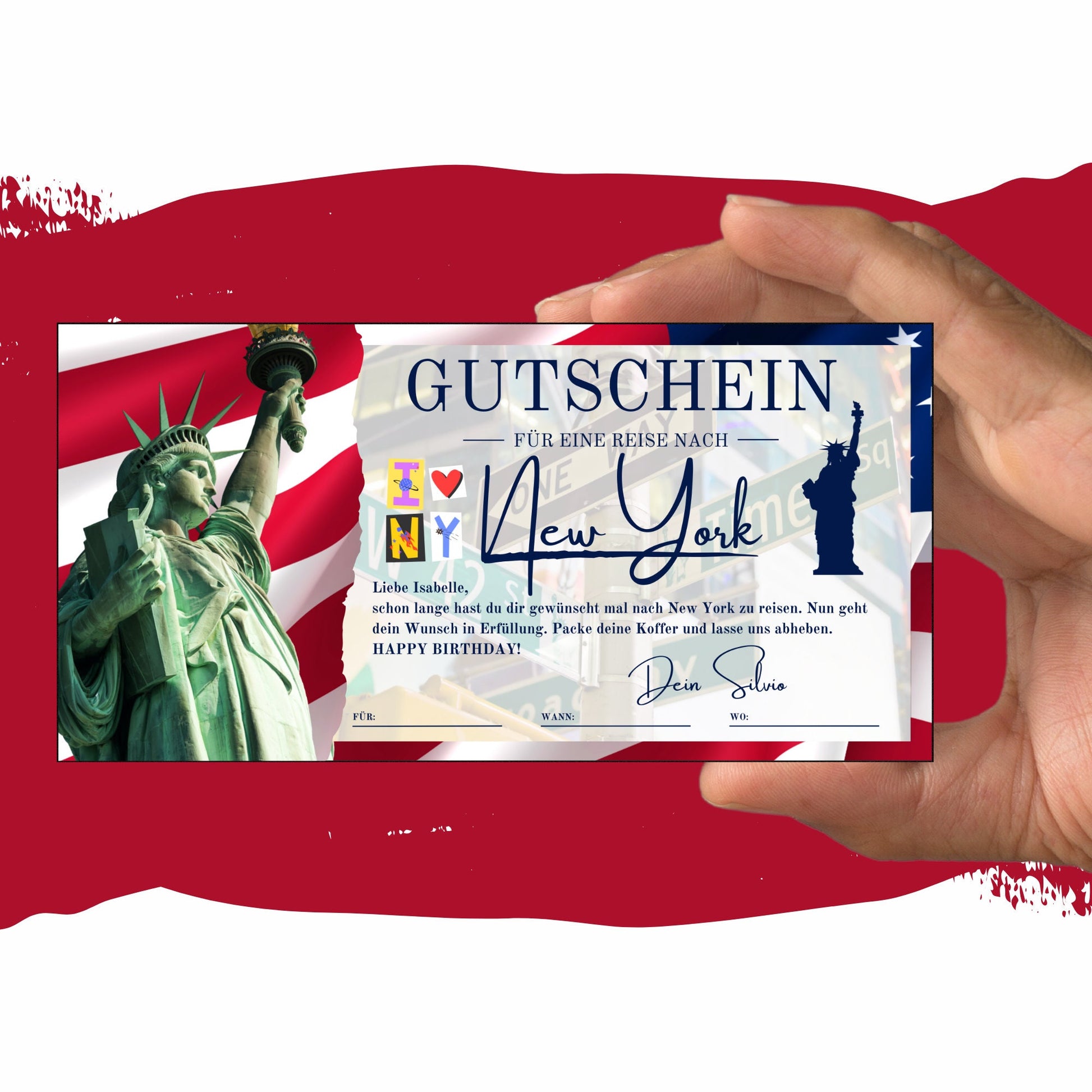Gutschein - Städtetrip New York USA Reisegutschein - eCARD4you