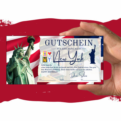 Gutschein - Städtetrip New York USA Reisegutschein - eCARD4you
