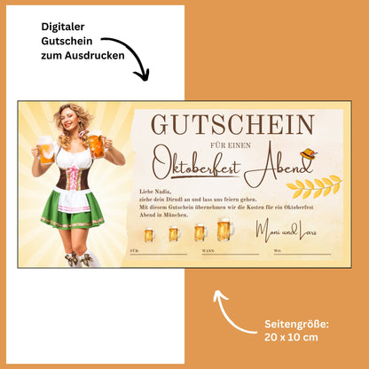 Gutschein - Oktoberfest O'zapft is Bierfest Geschenkidee