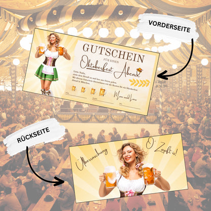 Gutschein - Oktoberfest O'zapft is Bierfest Geschenkidee