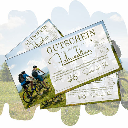 Gutschein - Fahrradtour Fahrradausflug Erlebnisgutschein