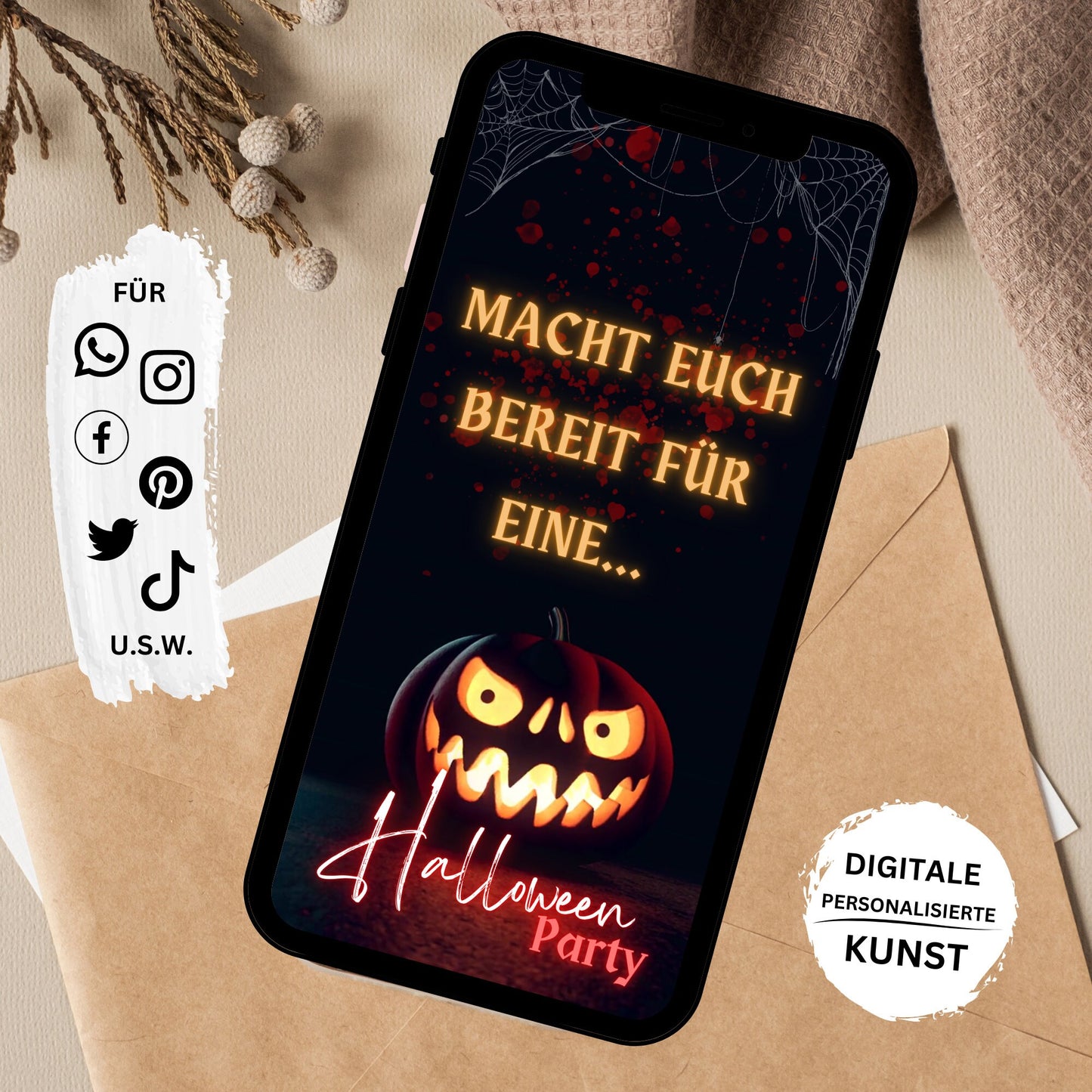 eCARD - Animierte Halloween Einladungskarte