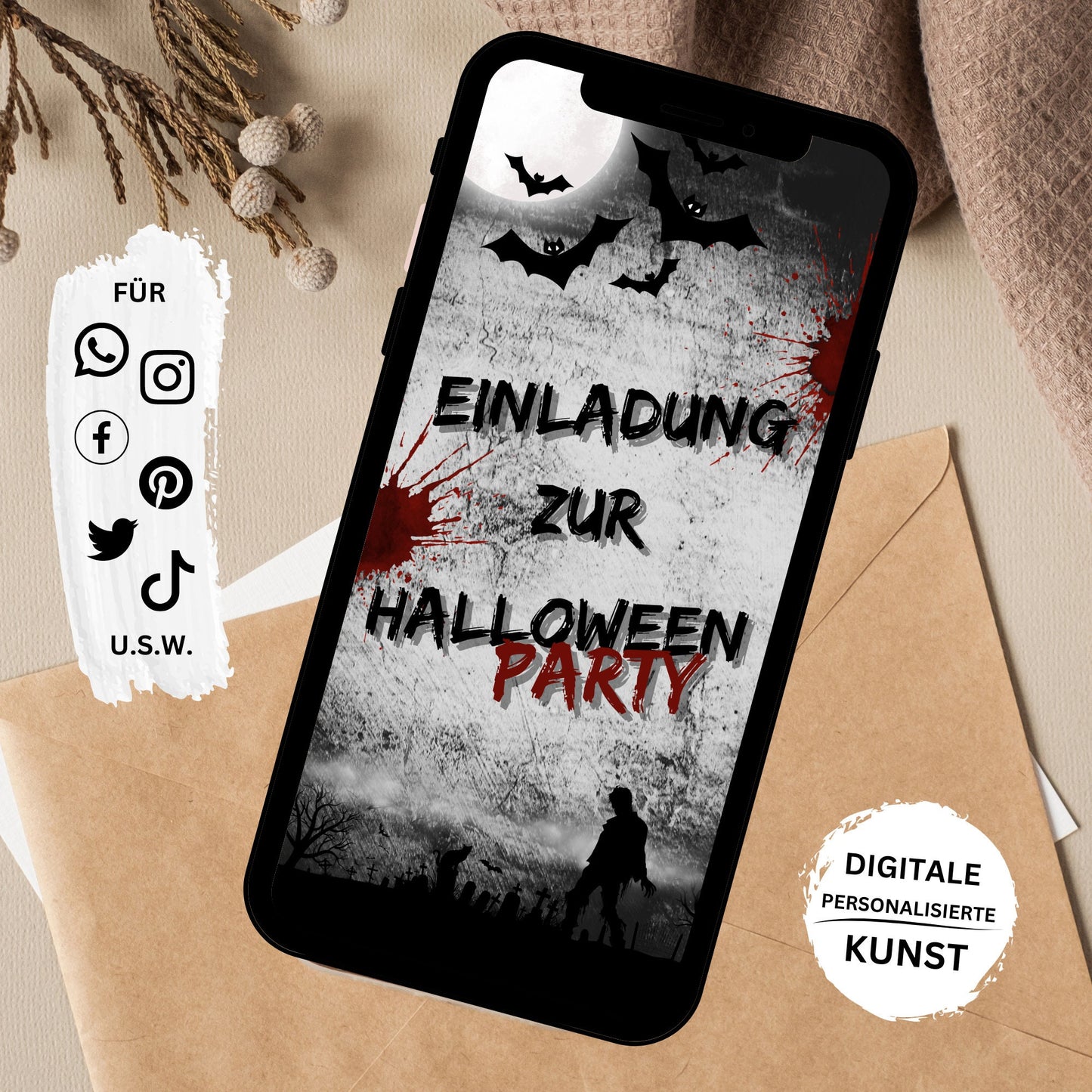 eCARD - Animierte Halloween Einladungskarte