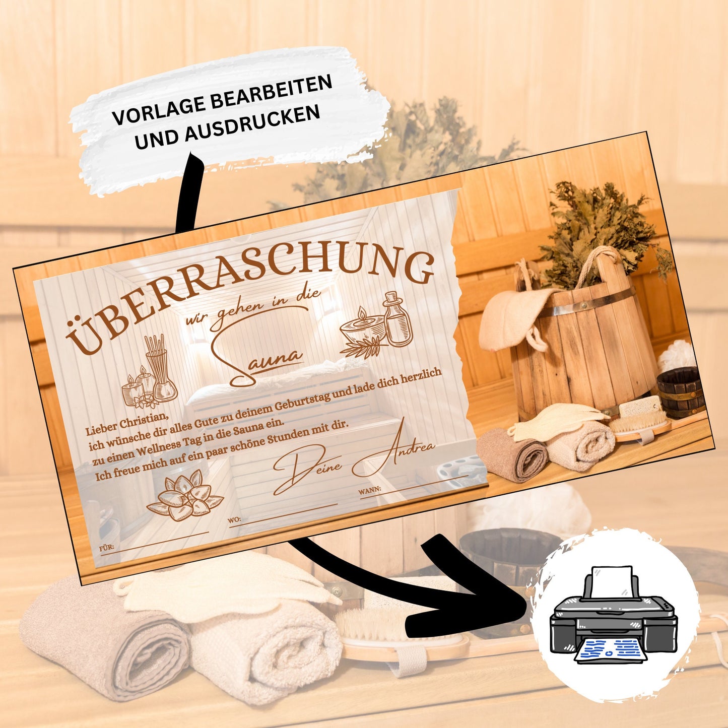 Gutschein - Sauna Wellness Spa Wochenende Geschenkgutschein