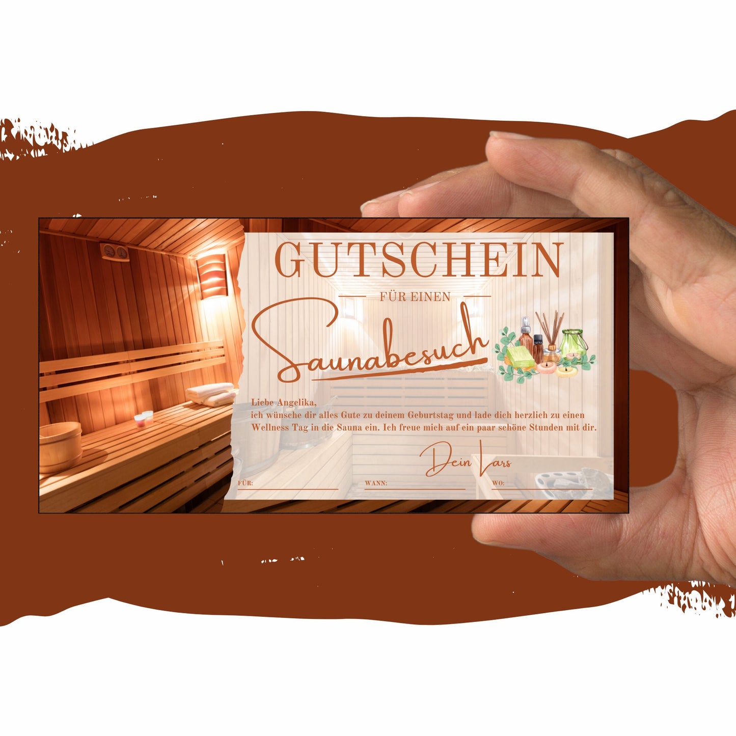 Gutschein - Sauna Wellness Spa Wochenende Geschenkgutschein