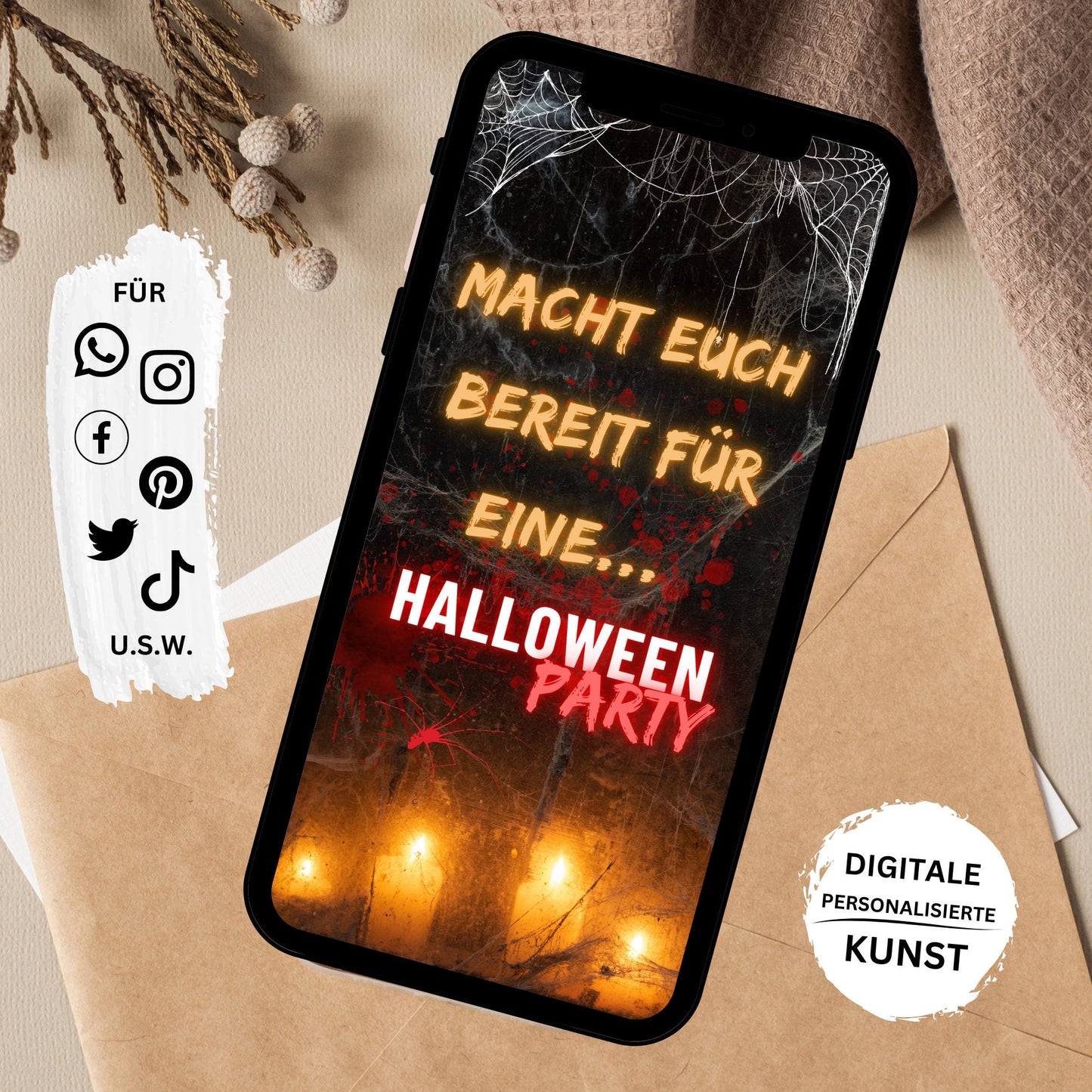 eCARD - Animierte Halloween Einladungskarte