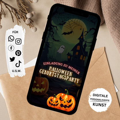 eCARD - Animierte Halloween Einladungskarte