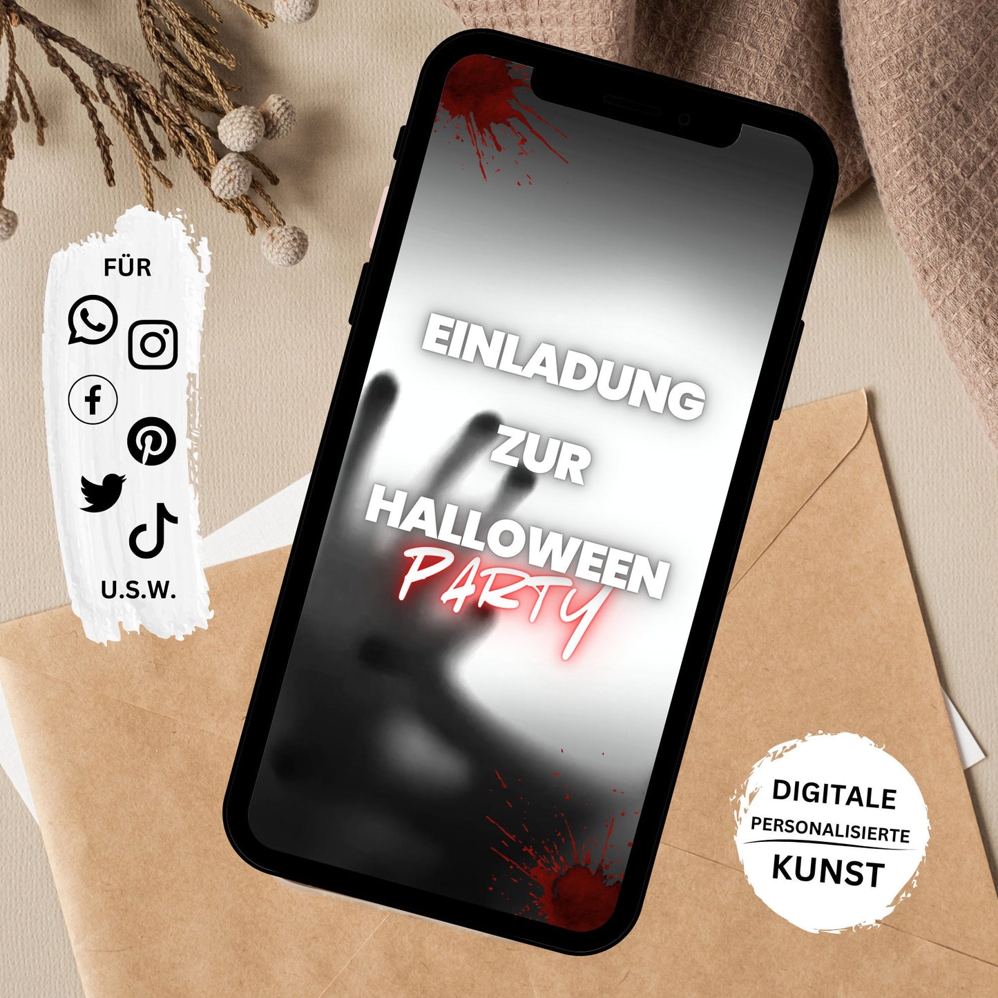 eCARD - Animierte Halloween Einladungskarte