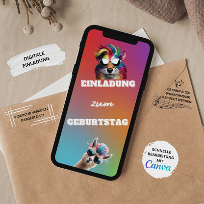 eCARD - Lustige Einladungskarte Geburtstag