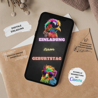eCARD - Lustige Einladungskarte Geburtstag