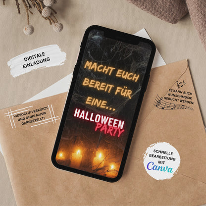 eCARD - Animierte Halloween Einladungskarte