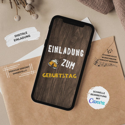eCARD - Animierte Einladungskarte Geburtstag