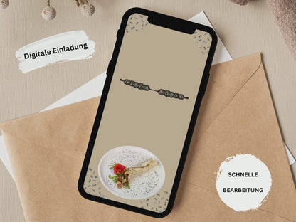 eCARD - Döner Essen Feier Einladungskarte