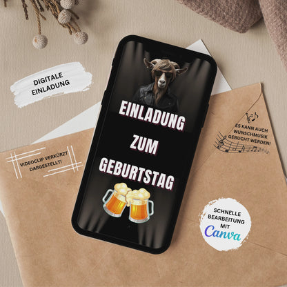 eCARD - Lustige Einladungskarte Geburtstag