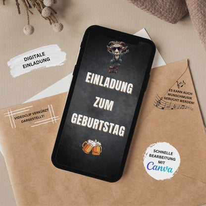 eCARD - Lustige Einladungskarte Geburtstag