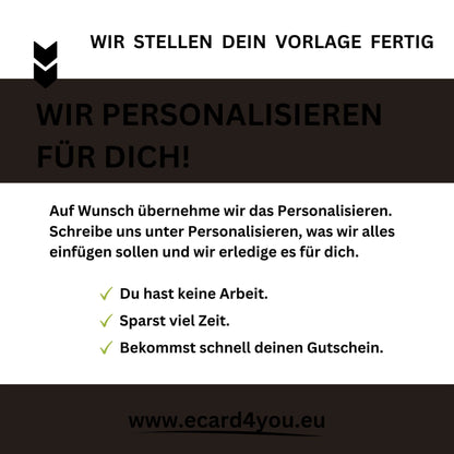 Tankgutschein-Services von ecard4you, die Personalisierung und Schnelligkeit versprechen.