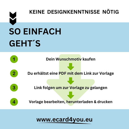 Tattoo Gutschein Mann mit geometrischem Wolf und lila Blueten – sofort Download
